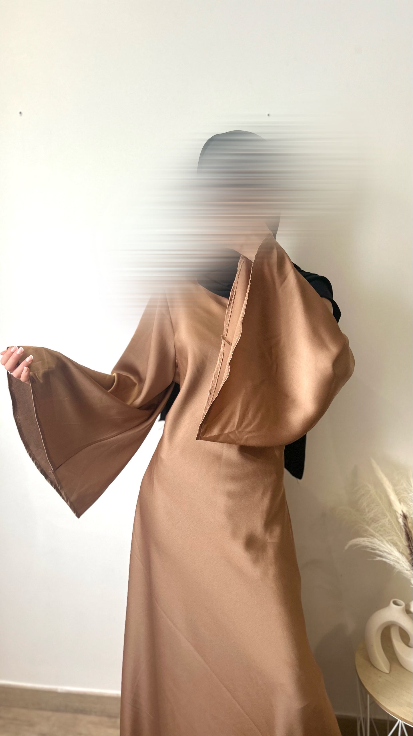 Robe satinée