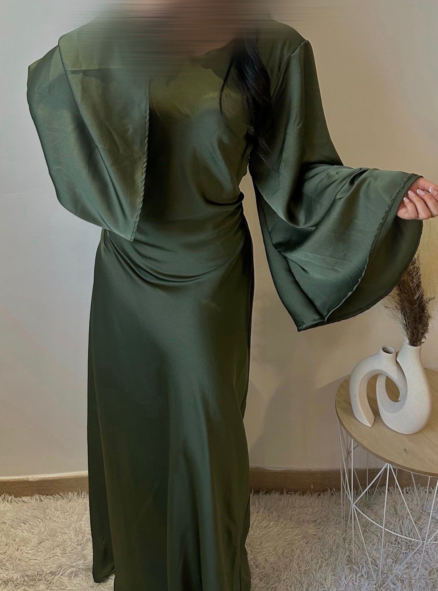 Robe satinée