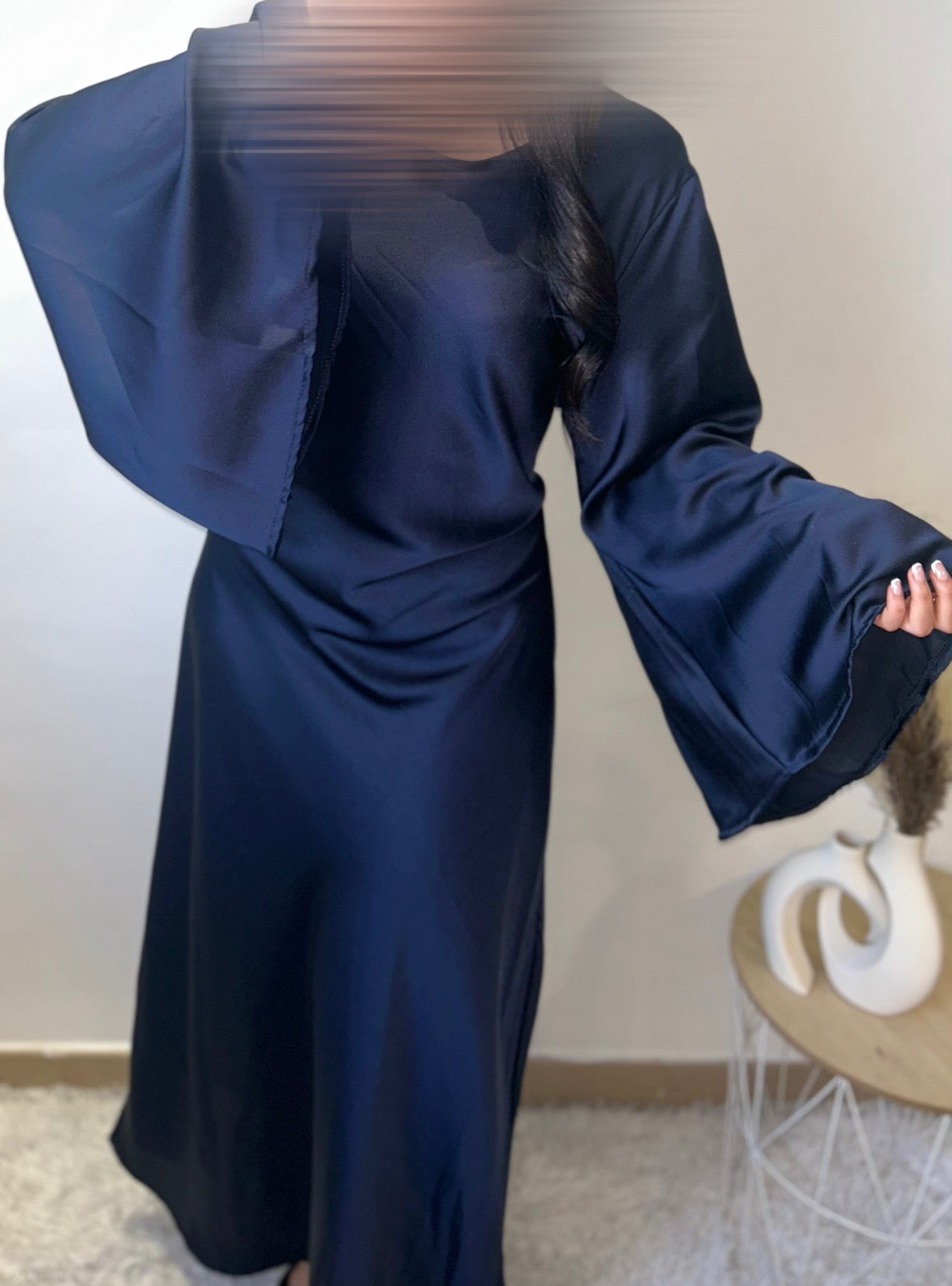 Robe satinée