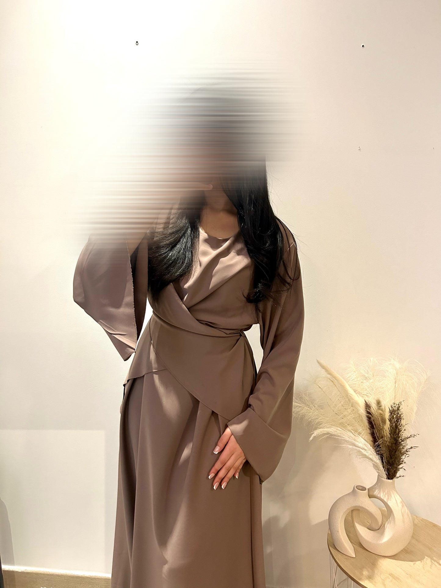 Abaya Taupe